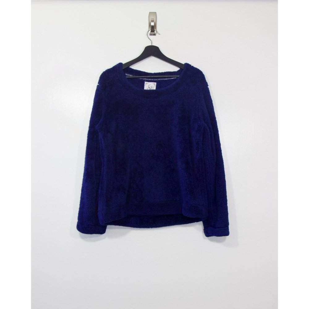 PJ Couture Blue Super Soft Fur Long Sleeve Pajama